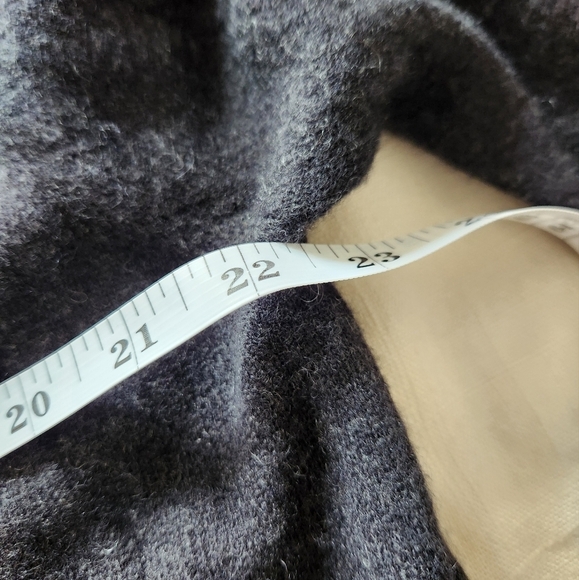 Jos. A. Bank 100% Cashmere V-Neck Popover Sweater Men’s Size Large Charcoal Gray - Picture 3 of 8